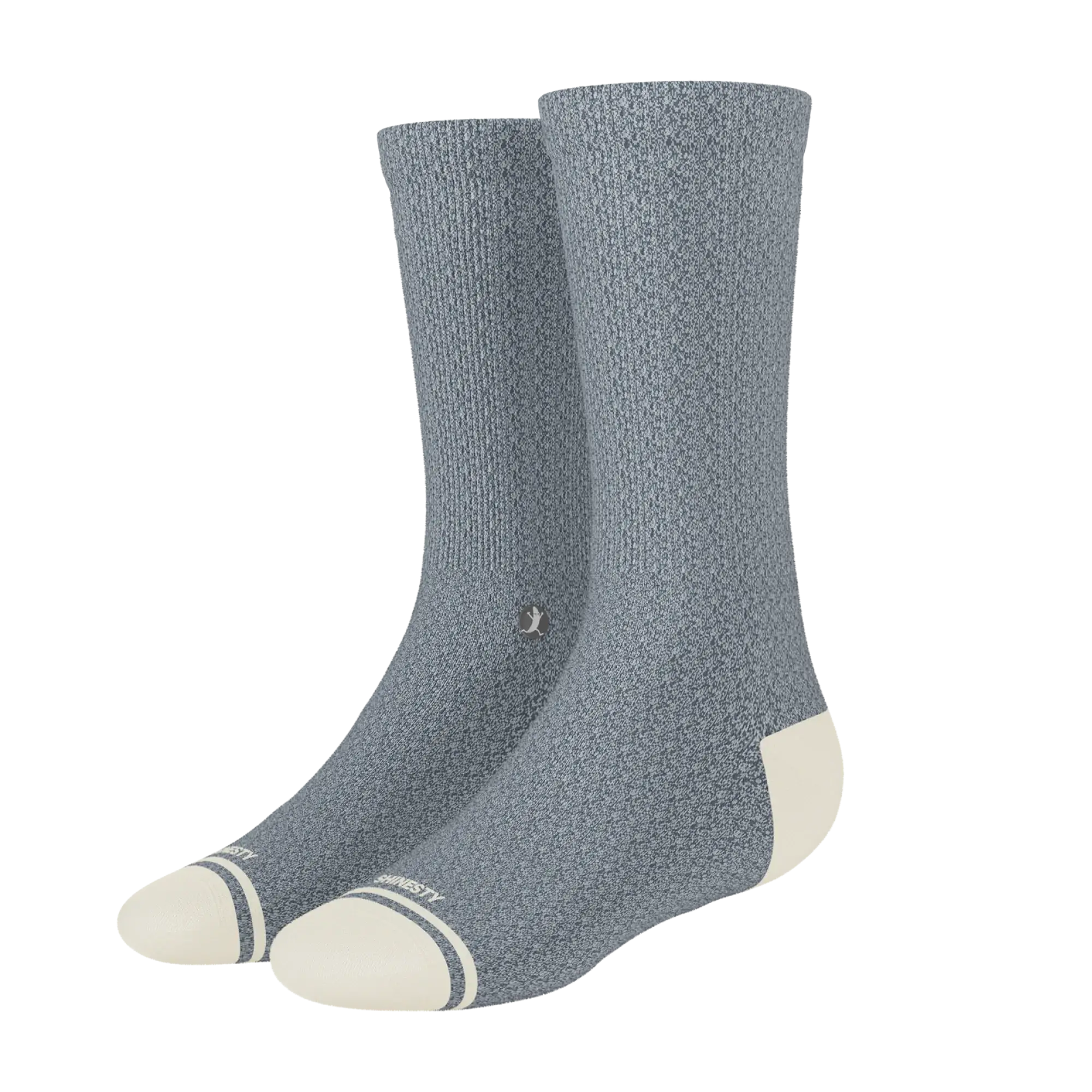 The Asteroid | Blue Marl Heel Hammock™ Crew Socks - Shinesty - Flyclothing LLC