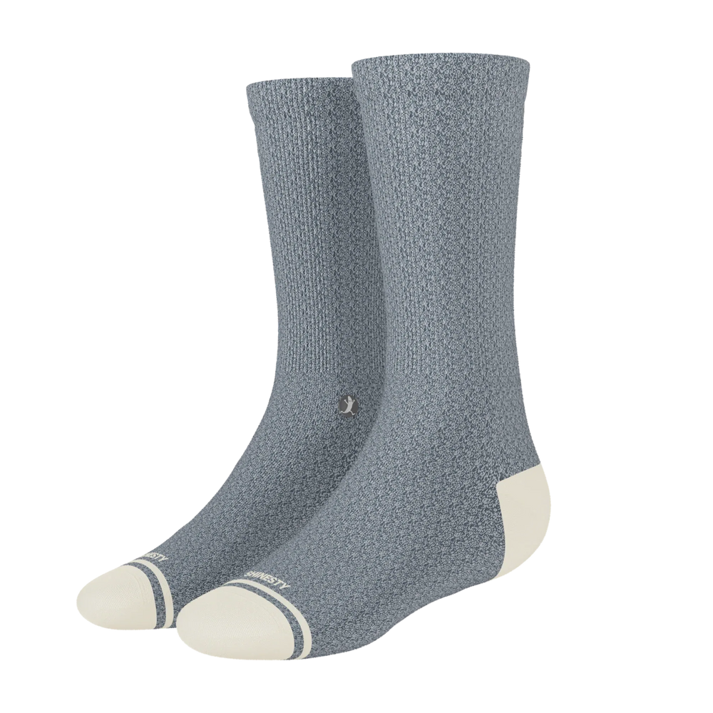 The Asteroid | Blue Marl Heel Hammock™ Crew Socks - Shinesty - Flyclothing LLC