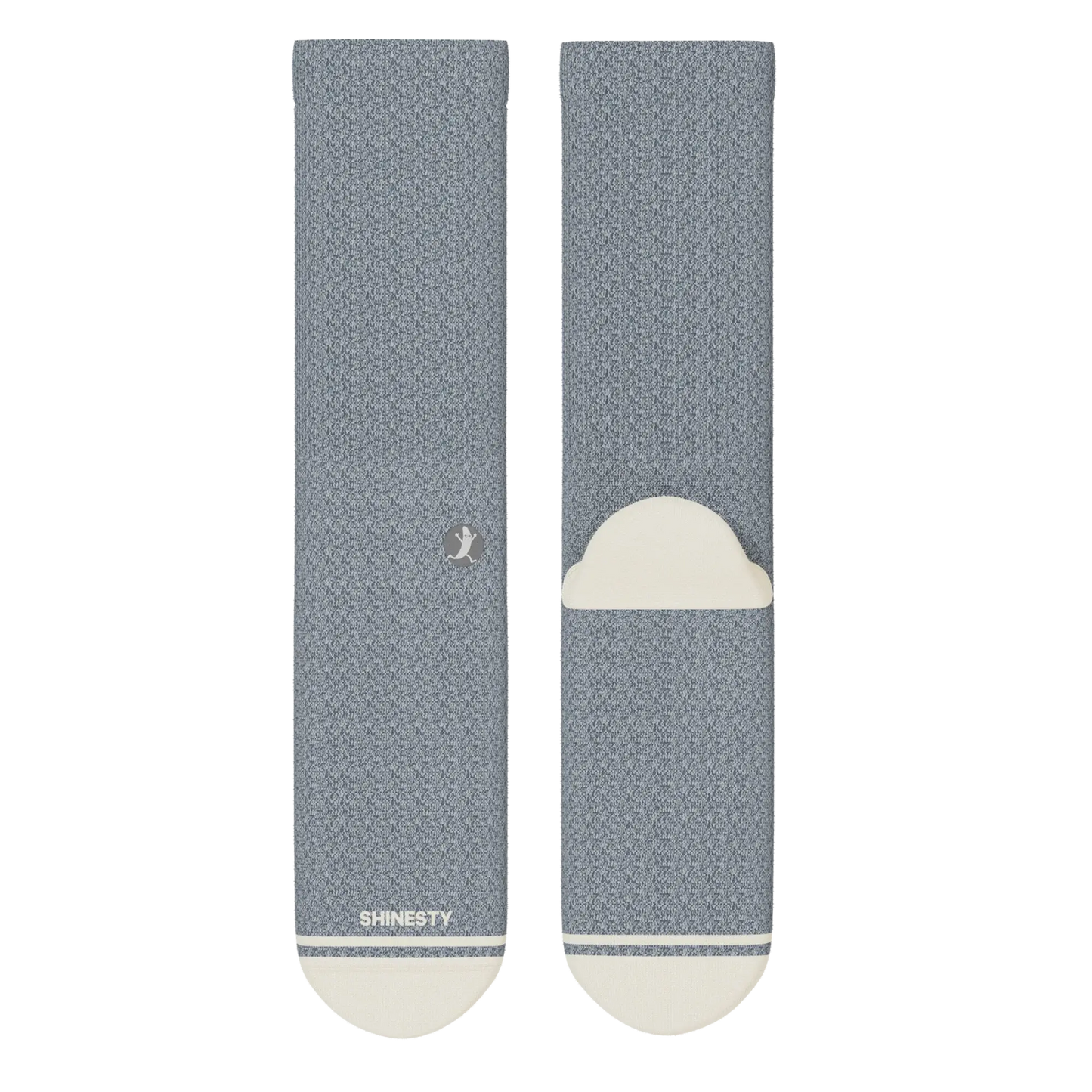 The Asteroid | Blue Marl Heel Hammock™ Crew Socks - Shinesty - Flyclothing LLC