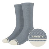 The Asteroid | Blue Marl Heel Hammock™ Crew Socks - Shinesty - Flyclothing LLC