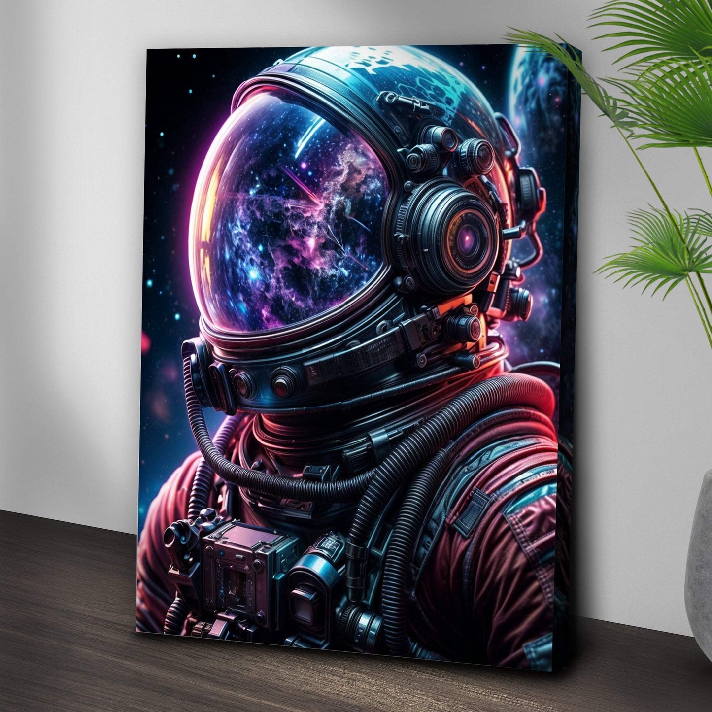 Cool Astronaut Glow Wall Art - Tailored Canvases - Flyclothing LLC