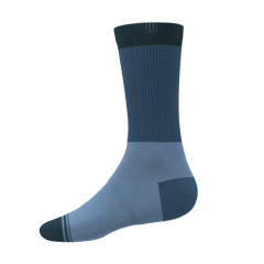 The Atlantic | Blue Color Block Heel Hammock™ Crew Socks - Shinesty