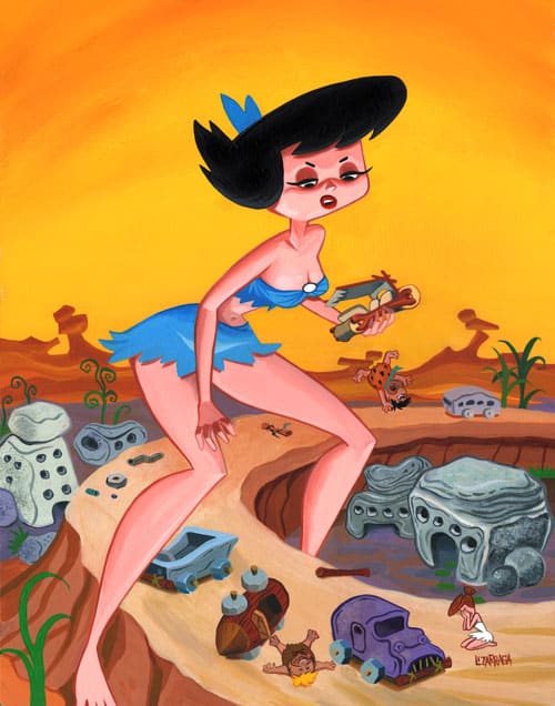 Black Market Art Company Attack of the 50ft Betty Print