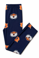Auburn Blue Aubie Leggings - Mila & Rose ® - Flyclothing LLC
