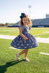 Auburn Plaid Aubie Flutter Twirl Dress - Mila & Rose ® - Flyclothing LLC