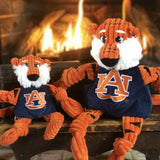 NCAA Auburn University, Aubie the Tiger Knottie® Plush Dog Toy - HuggleHounds - Flyclothing LLC
