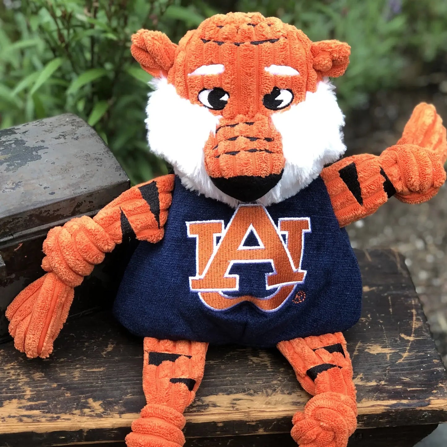 NCAA Auburn University, Aubie the Tiger Knottie® Plush Dog Toy - HuggleHounds - Flyclothing LLC