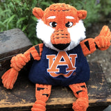 NCAA Auburn University, Aubie the Tiger Knottie® Plush Dog Toy - HuggleHounds - Flyclothing LLC