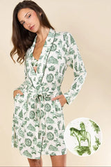 The Western Wonderland | Western Toile Short Modal Robe - Shinesty - Flyclothing LLC