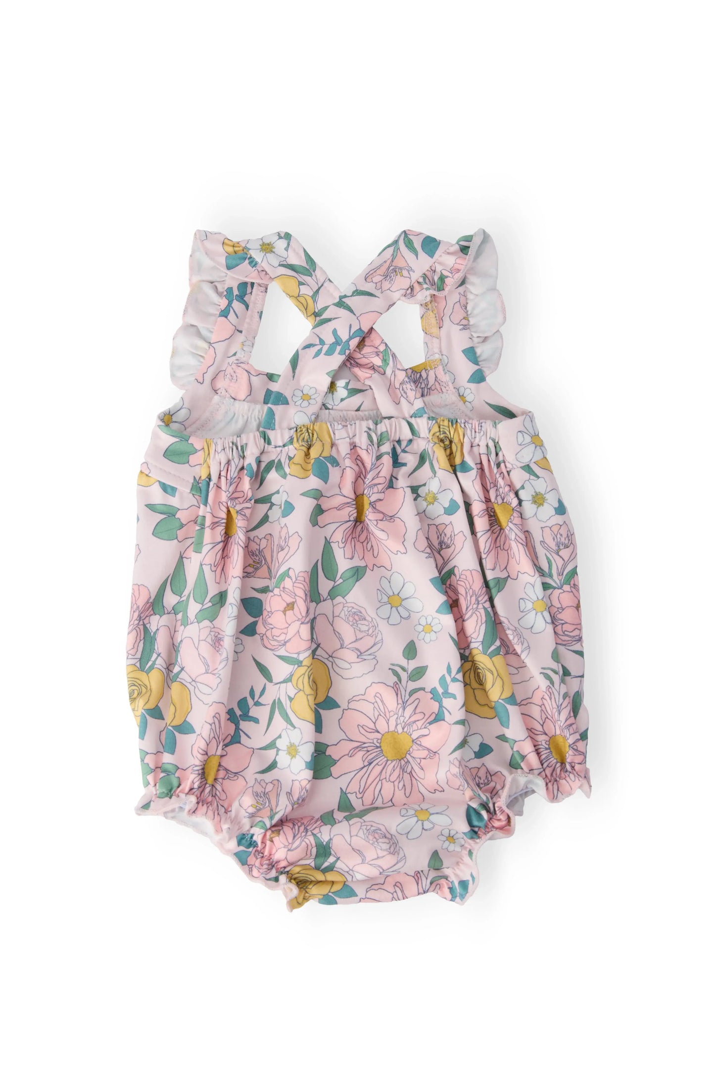 Autumn Breeze Ruffle Cross Back Romper - Mila & Rose ® - Flyclothing LLC