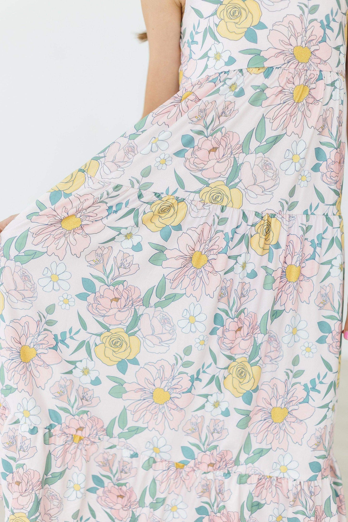 Autumn Breeze Ruffle Maxi Dress - Mila & Rose ® - Flyclothing LLC