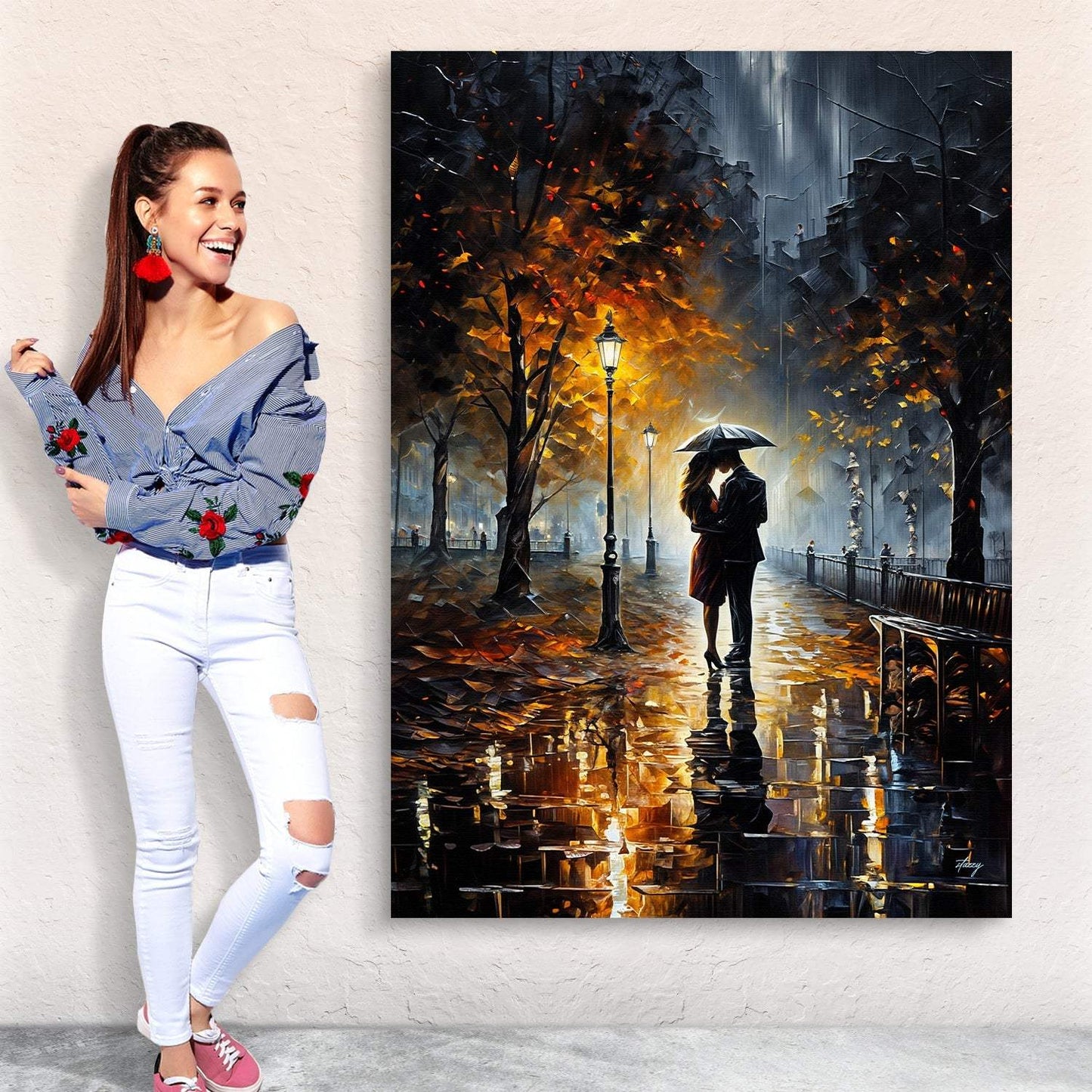 Canvas Print: "Autumn Embrace" - Tailored Canvases - Flyclothing LLC