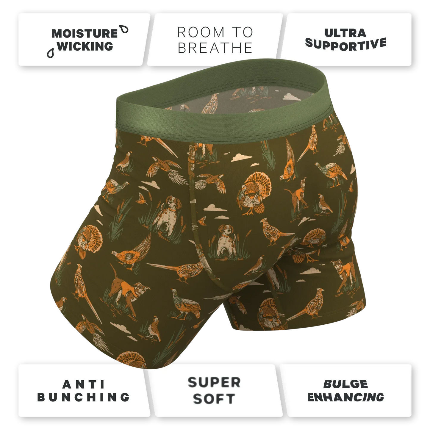 The Avian Crew | Hunting Ball Hammock® Pouch Underwear With Fly - Shinesty - Flyclothing LLC