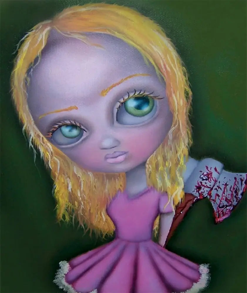 Black Market Art Company Ax Girl Print - Black Market Art Company - Flyclothing LLC