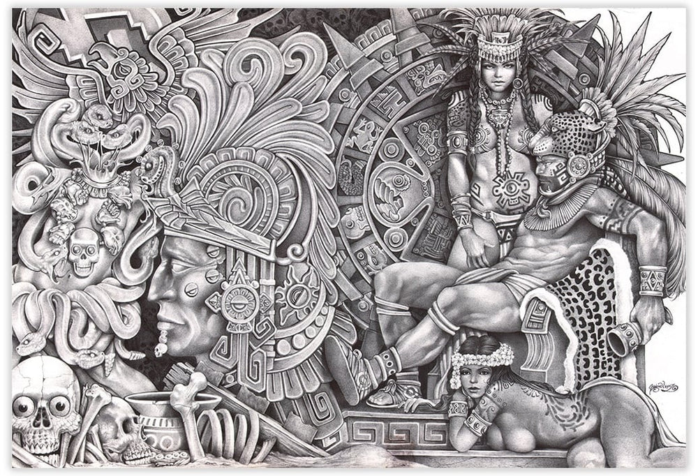 Black Market Art Company Aztec Dream Print