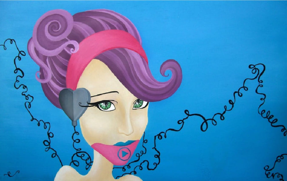 Black Market Art Company Azure Print