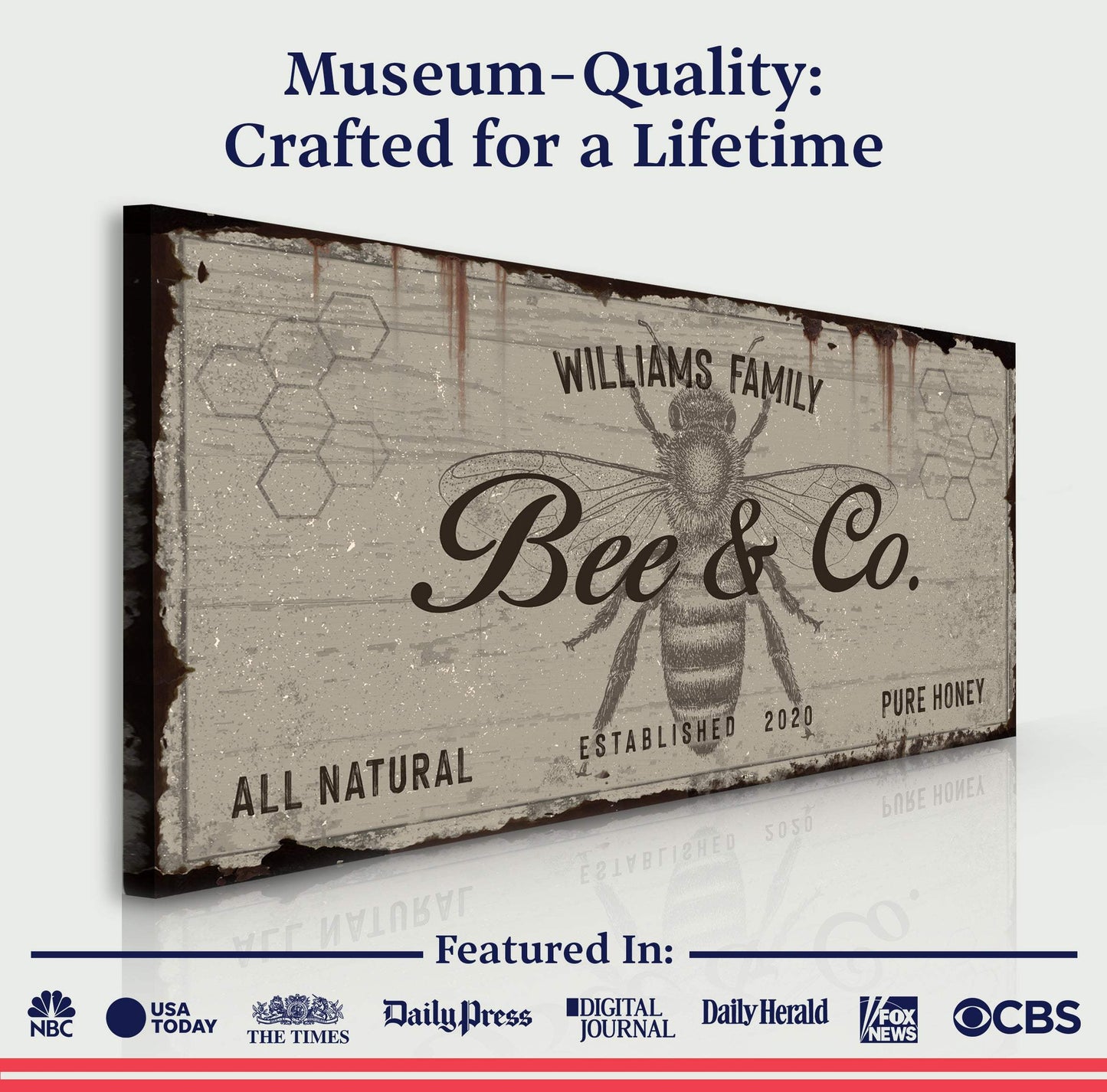 Bee and Co Sign II - Tailored Canvases - Flyclothing LLC