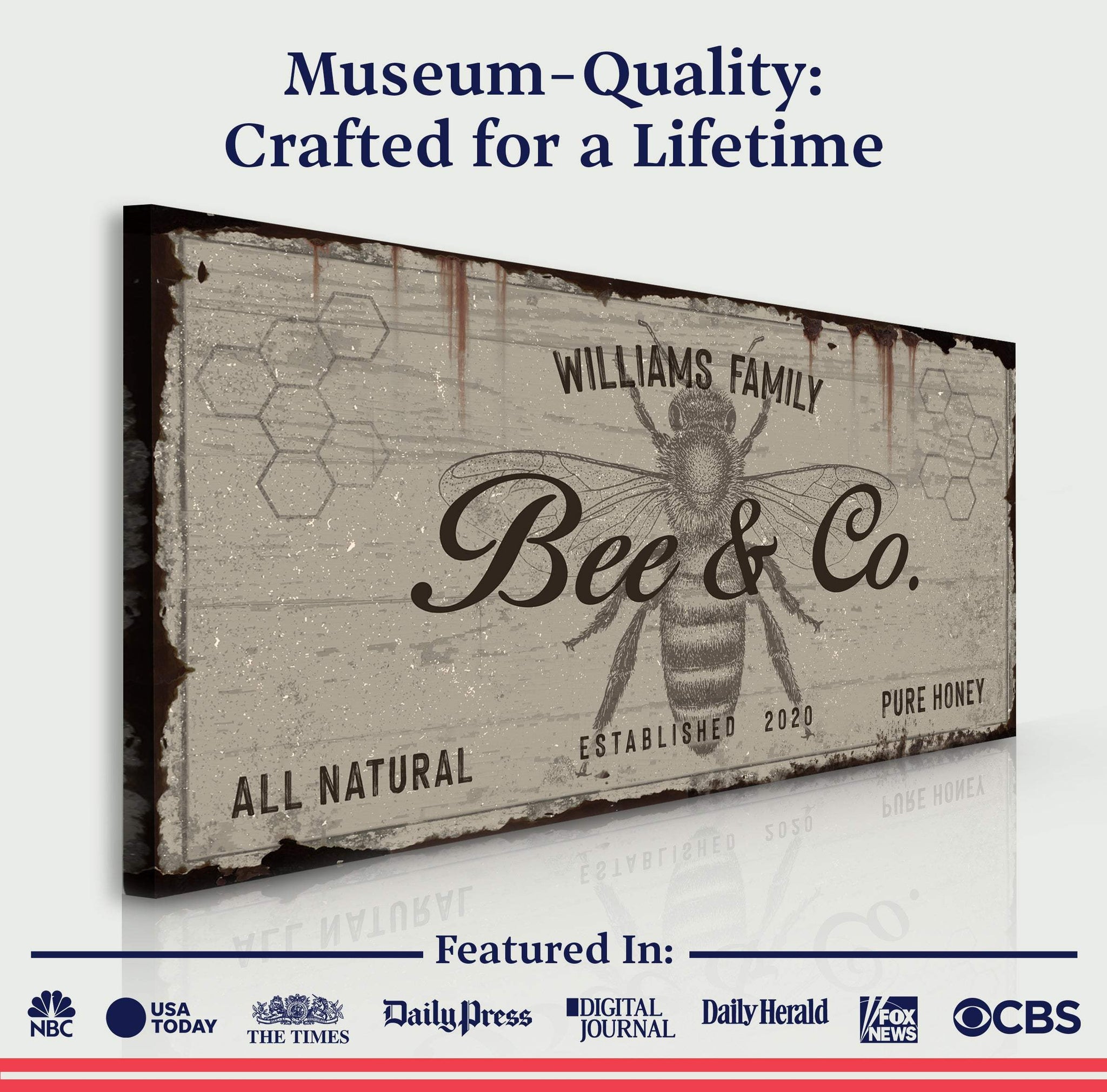 Bee and Co Sign II - Tailored Canvases - Flyclothing LLC
