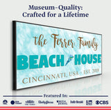 Beach House Sign II - Tailored Canvases - Flyclothing LLC