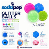 Glitter Ball 3-Pack Dog Toy | Soft PUP-X Rubber Floating Fetch Ball with Treat Dispenser | USA Made - SodaPup/True Dogs, LLC - Flyclothing LLC