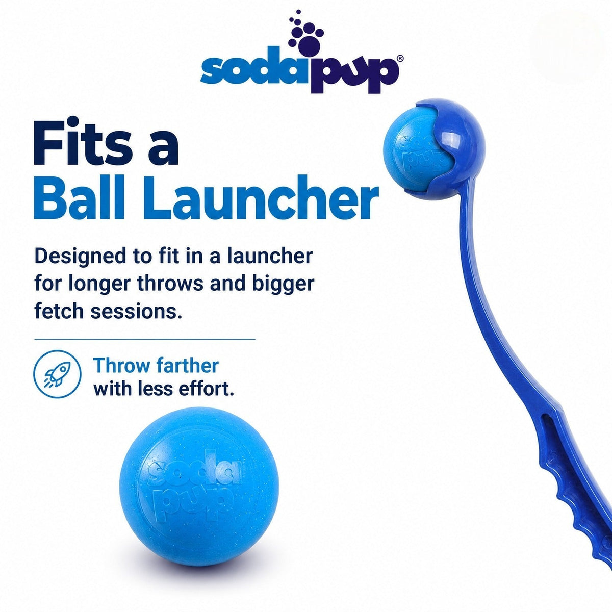 Pink & Blue Glitter Ball 2-Pack Dog Toy | Soft PUP-X Rubber Floating Fetch Ball with Treat Dispenser | USA Made (Copy) - SodaPup/True Dogs, LLC - Flyclothing LLC