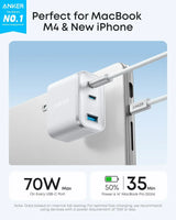 Anker Nano Charger (70W, 3 Ports) - Anker - Flyclothing LLC