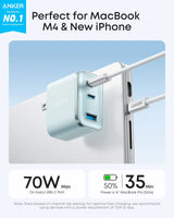 Anker Nano Charger (70W, 3 Ports) - Anker - Flyclothing LLC