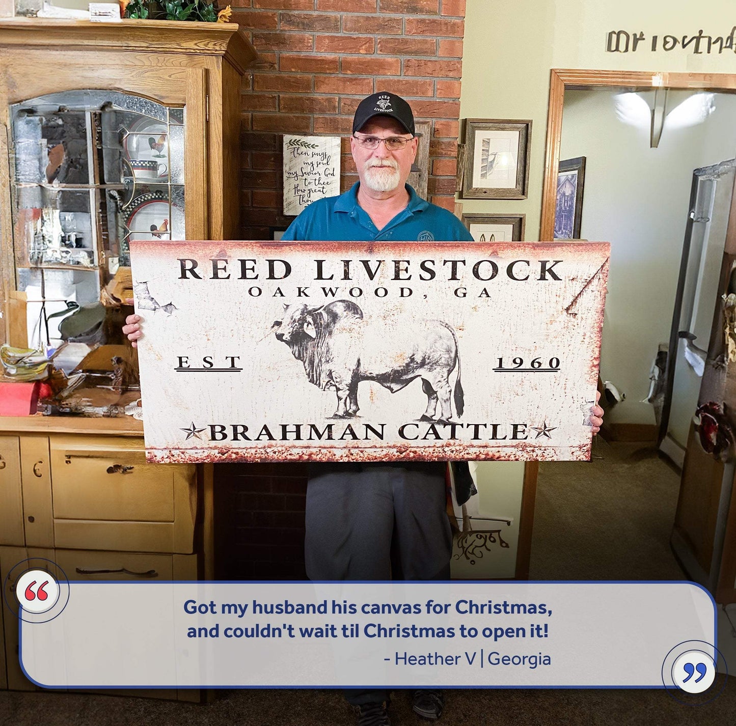 Brahman Cattle Sign - Tailored Canvases - Flyclothing LLC