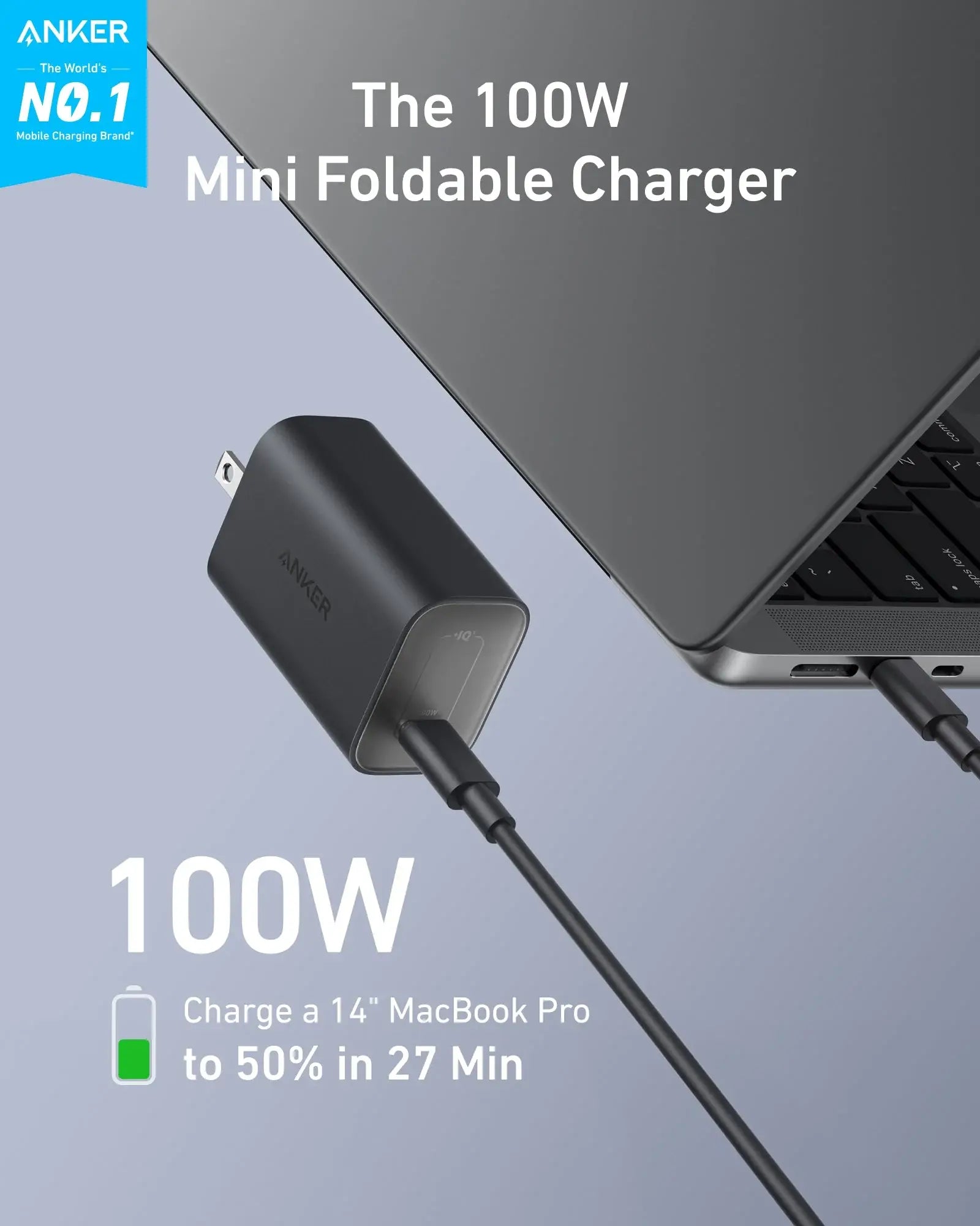 Anker Nano Charger (100W) with USB-C Cable - Anker - Flyclothing LLC