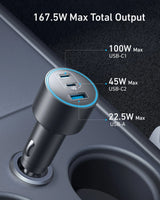 Anker Nano Car Charger (167.5W, 3 Ports) - Anker - Flyclothing LLC