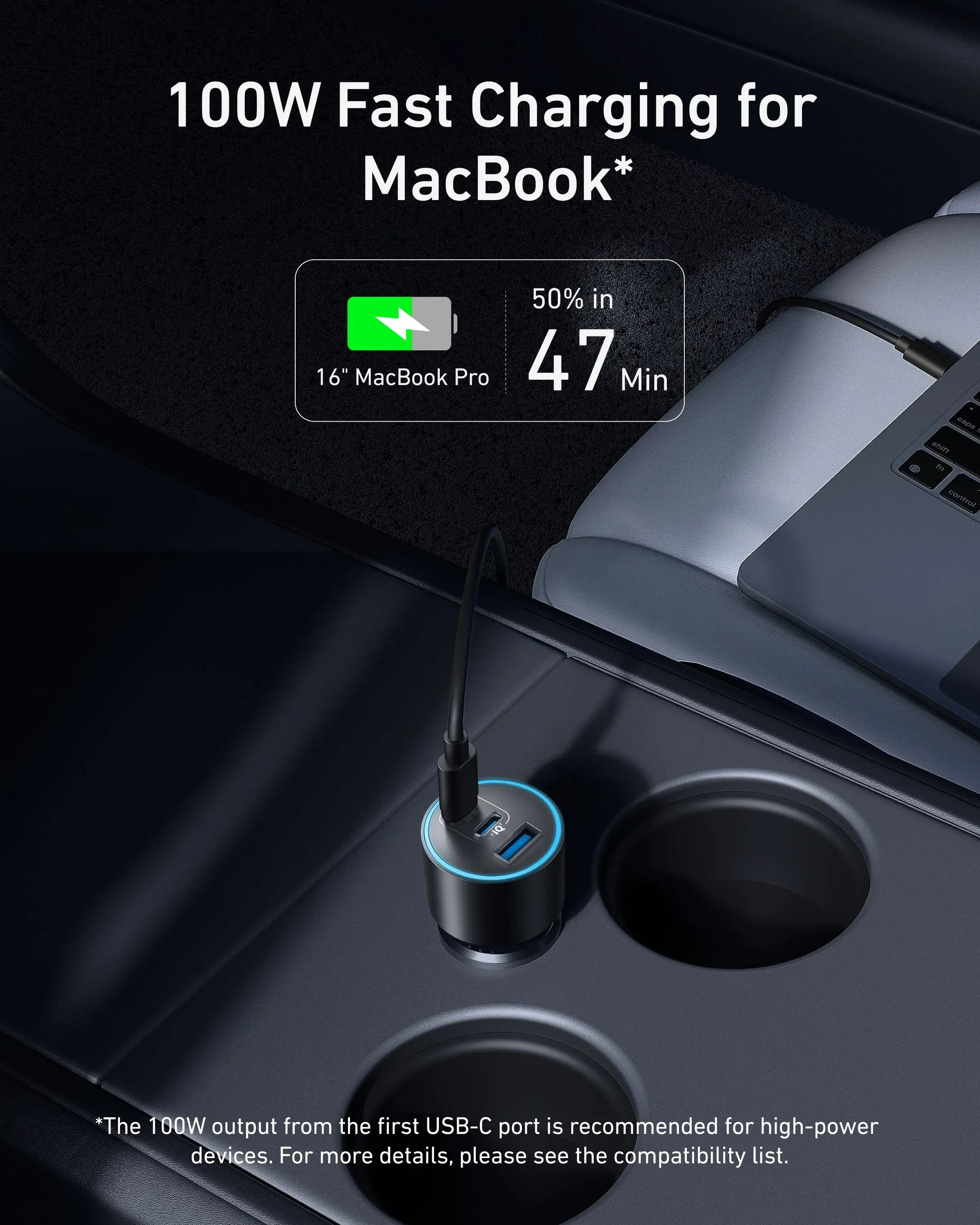 Anker Nano Car Charger (167.5W, 3 Ports) - Anker - Flyclothing LLC