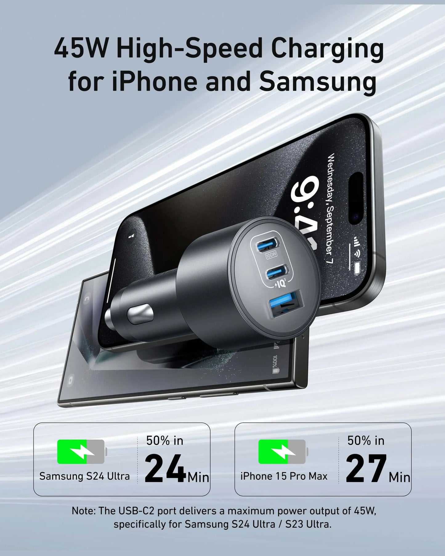 Anker Nano Car Charger (167.5W, 3 Ports) - Anker - Flyclothing LLC