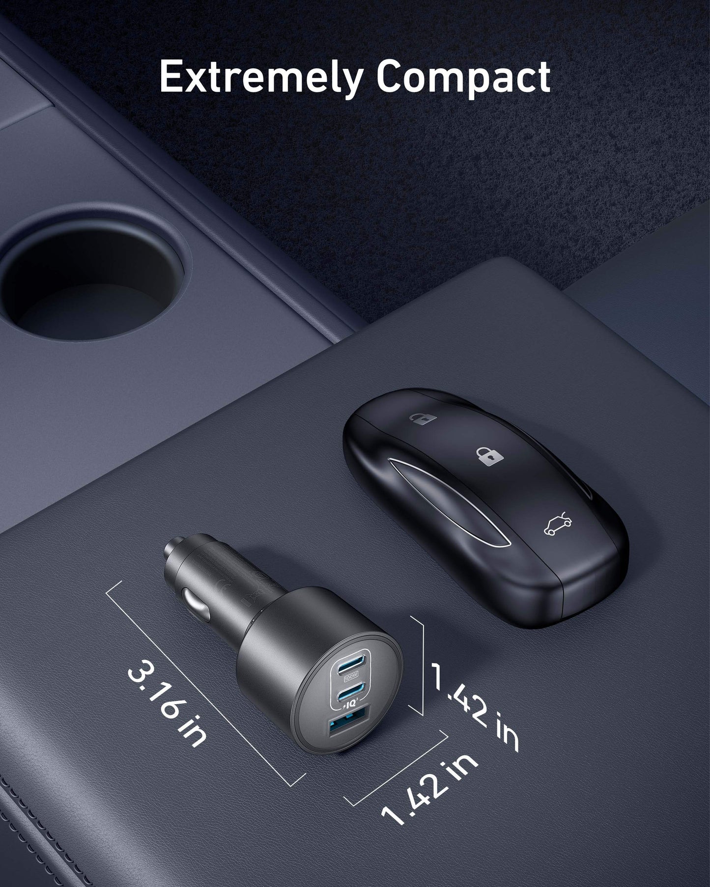 Anker Nano Car Charger (167.5W, 3 Ports) - Anker - Flyclothing LLC