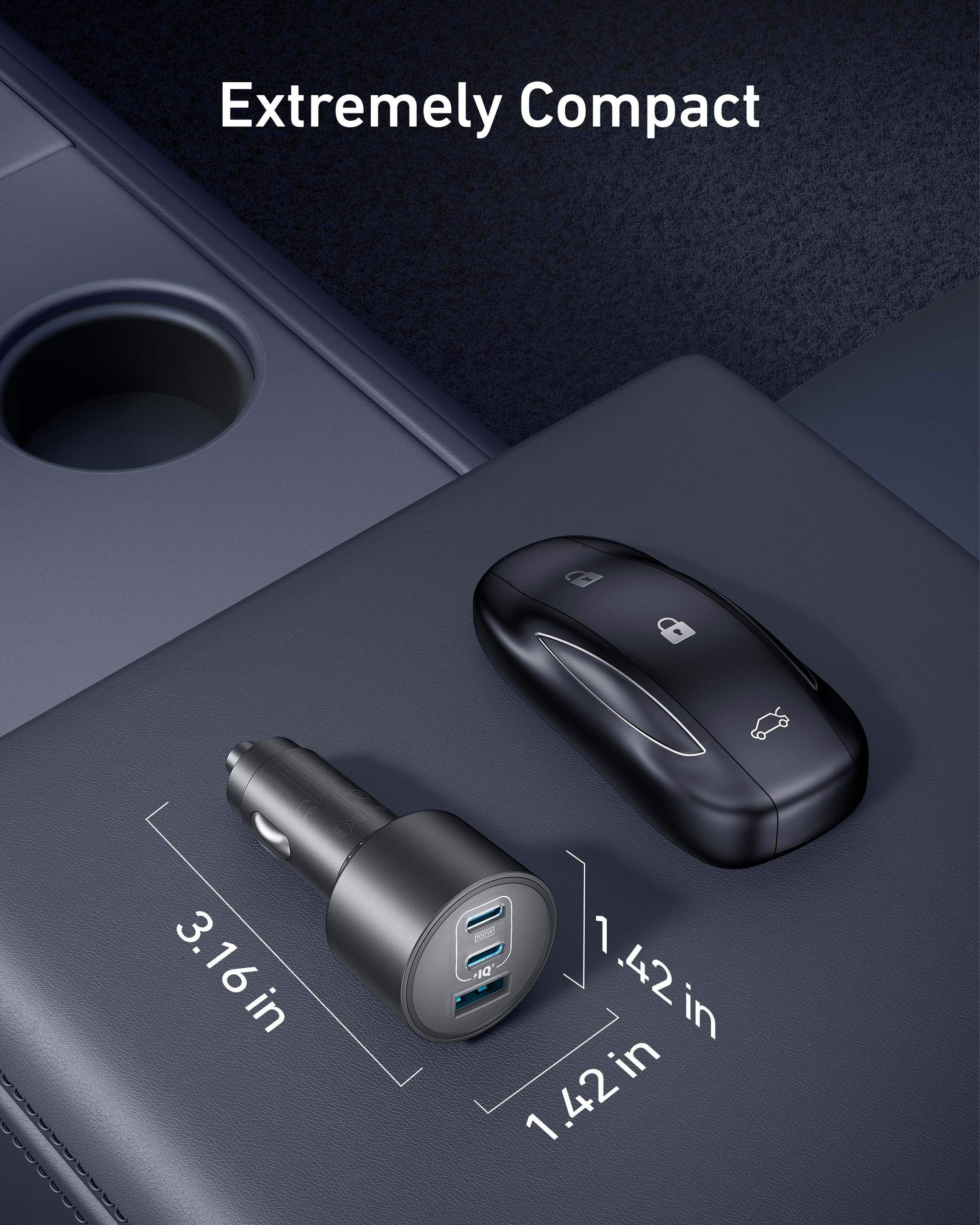 Anker Nano Car Charger (167.5W, 3 Ports) - Anker - Flyclothing LLC