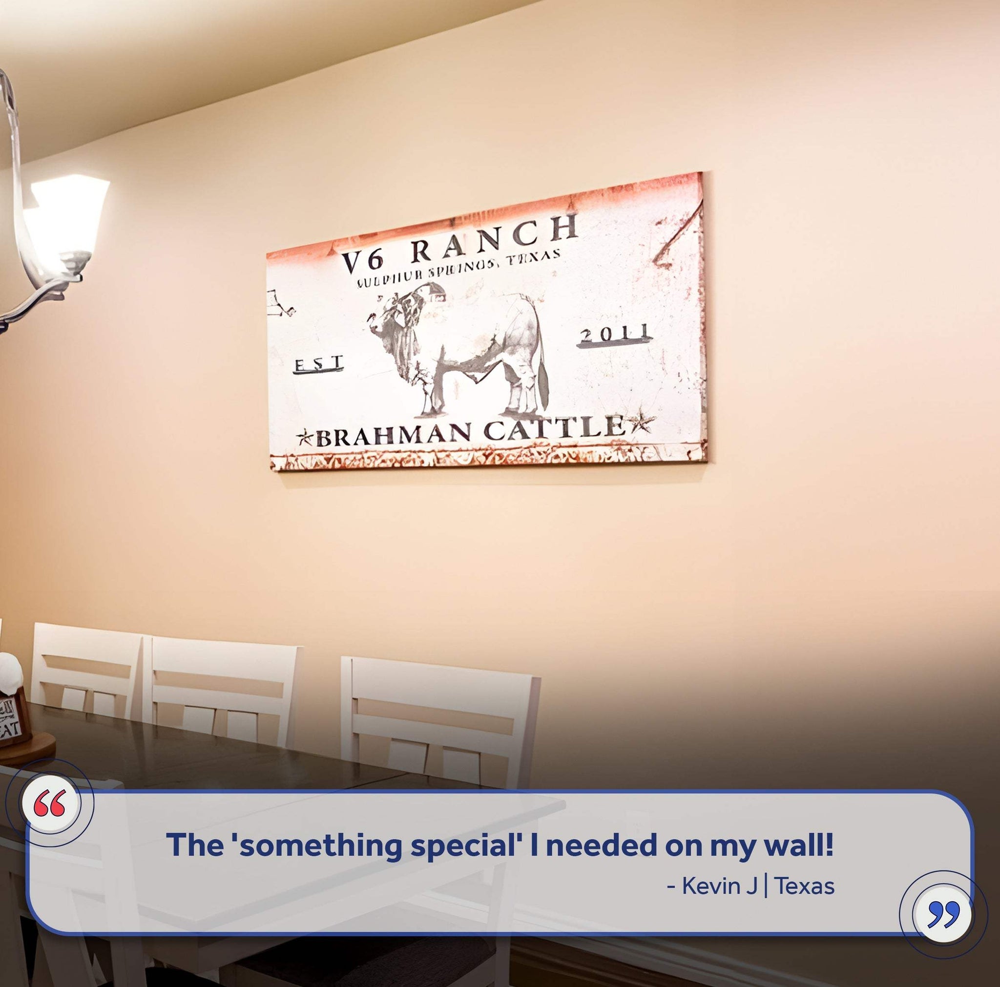 Brahman Cattle Sign - Tailored Canvases - Flyclothing LLC