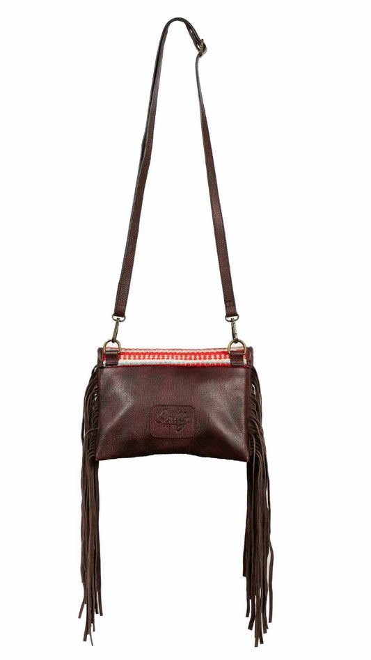 Scully Leather 50% Leather 50% Cotton Brown Ladies Handbag Fringe - Scully Leather - Flyclothing LLC