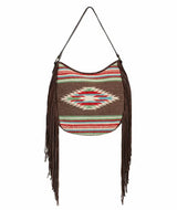 Scully Leather Ladies fringe woven handbag - Scully Leather - Flyclothing LLC