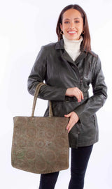 Scully Leather Olive Ladies Handbag - Scully Leather - Flyclothing LLC