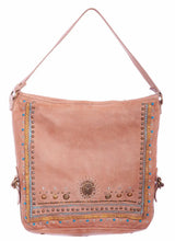 Scully Leather Sand Embezzeled Ladies Handbag - Scully Leather - Flyclothing LLC