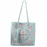 Scully leather Turquoise Ladies handbag B373 - Scully Leather - Flyclothing LLC