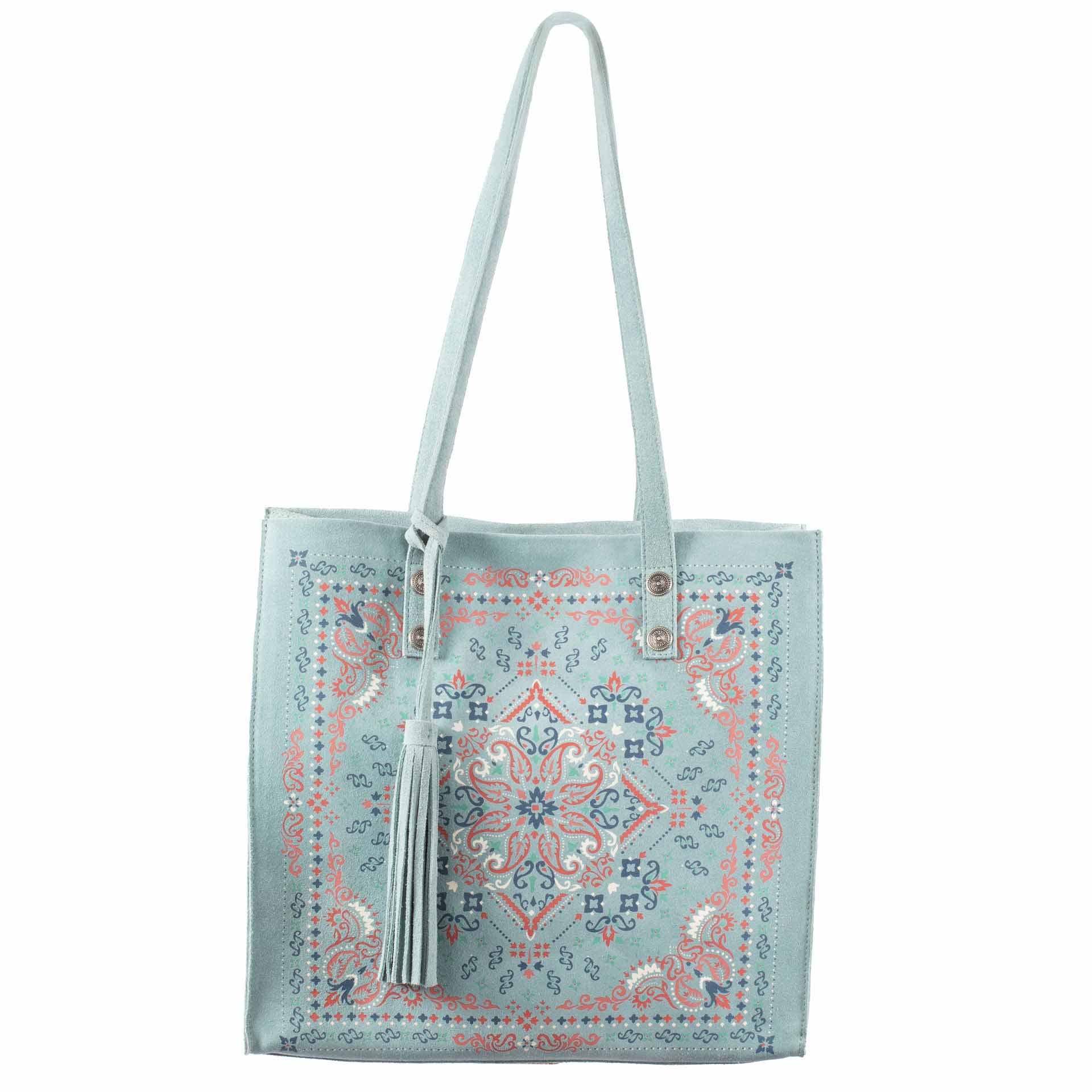 Scully leather Turquoise Ladies handbag B373 - Scully Leather - Flyclothing LLC