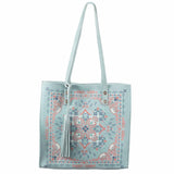 Scully leather Turquoise Ladies handbag B373 - Scully Leather