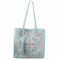 Scully leather Turquoise Ladies handbag B373