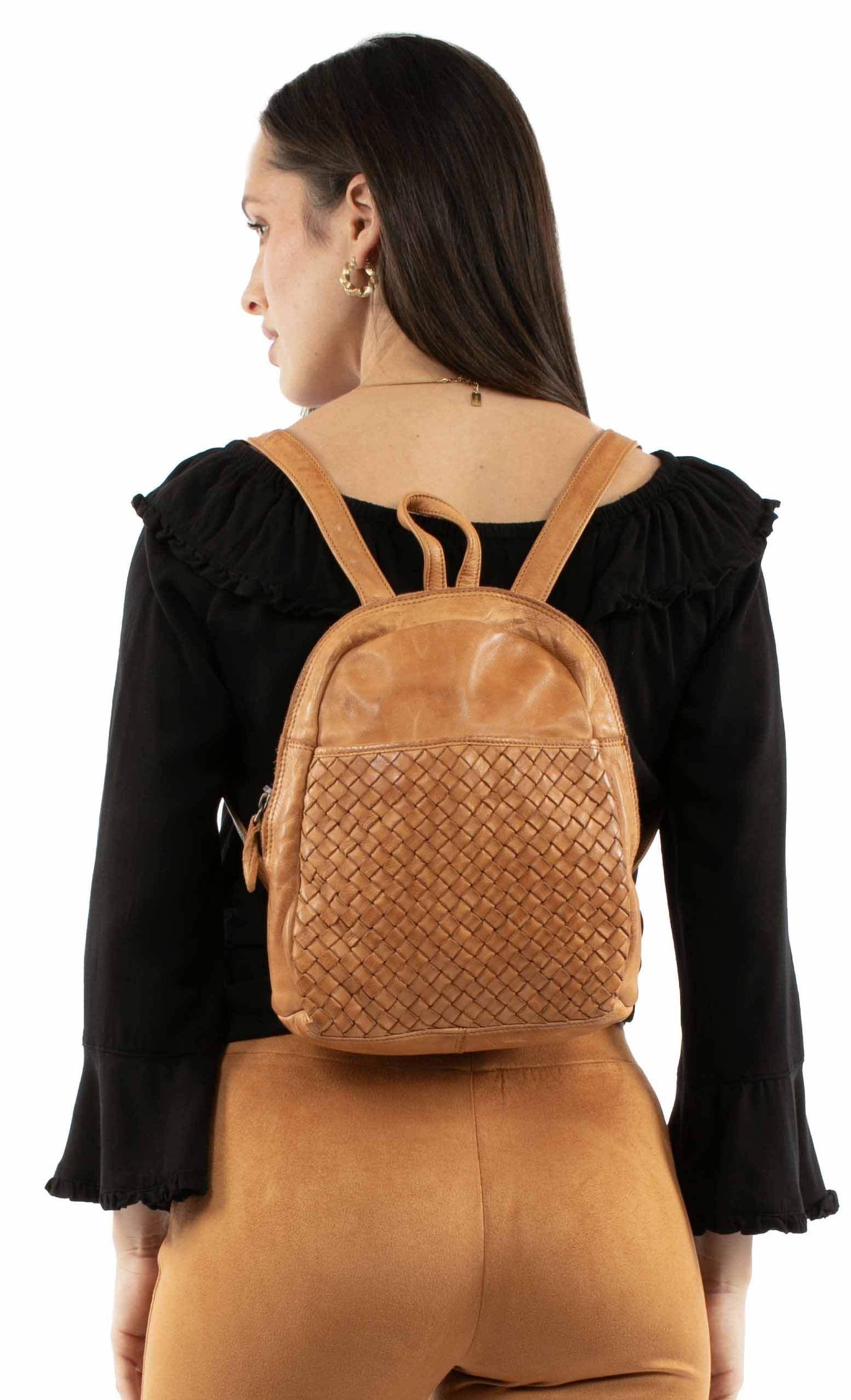 Scully Leather 100% Leather Tan Ladies Handbag - Scully Leather - Flyclothing LLC