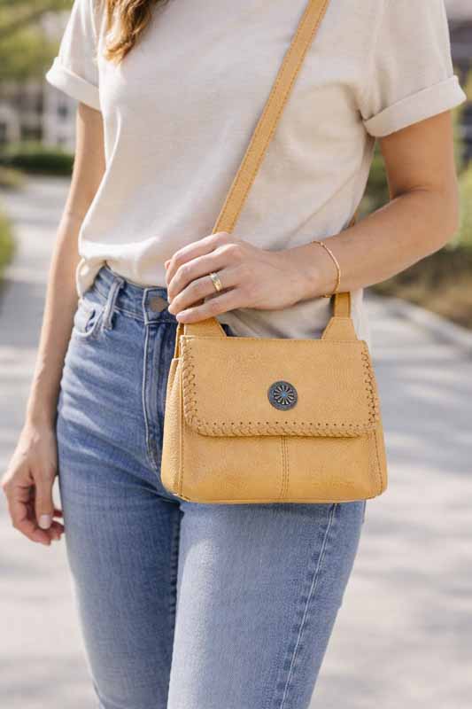 Scully Tan Ladies Crossbody