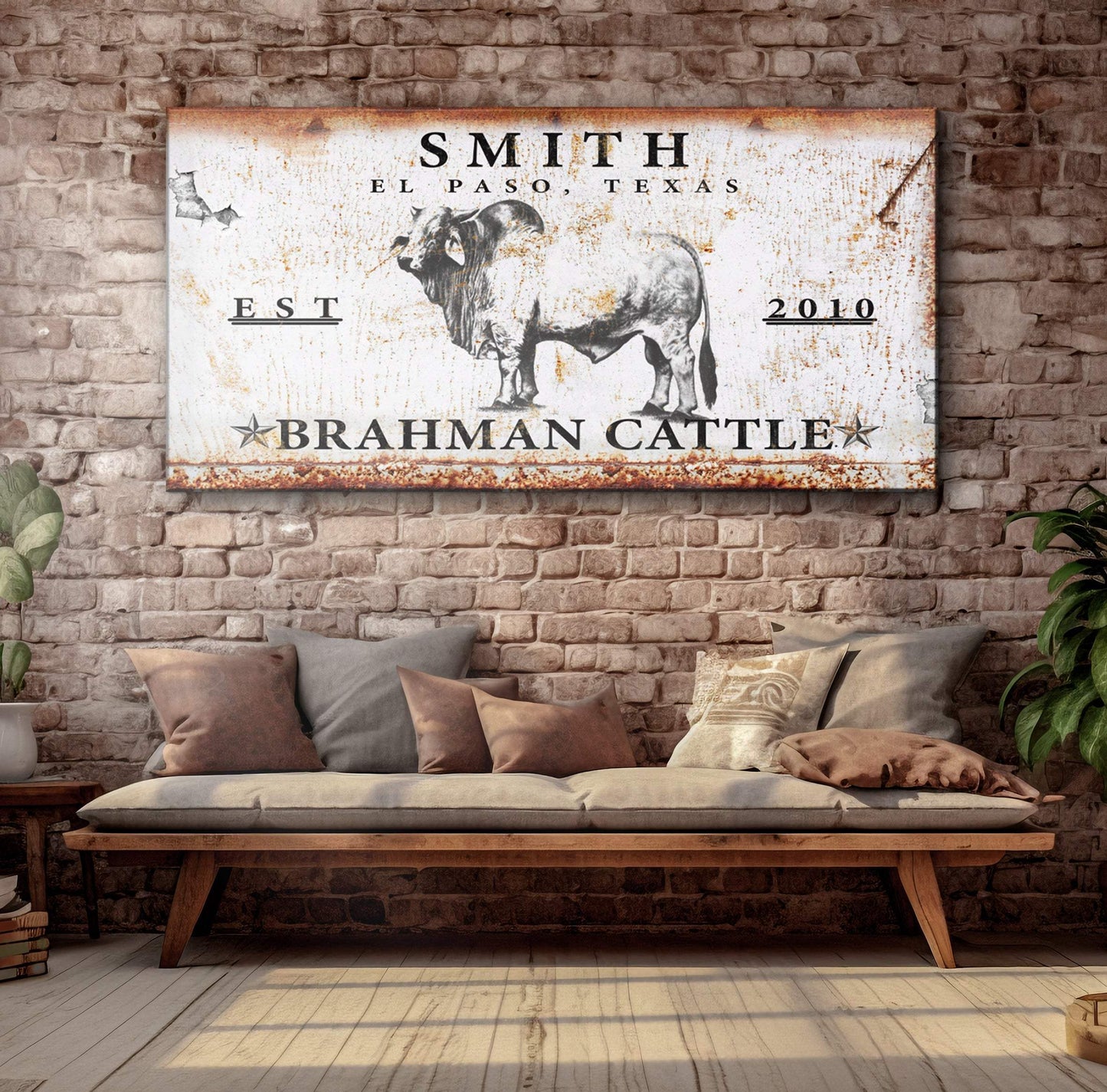Brahman Cattle Sign - Tailored Canvases - Flyclothing LLC