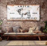 Brahman Cattle Sign - Tailored Canvases - Flyclothing LLC