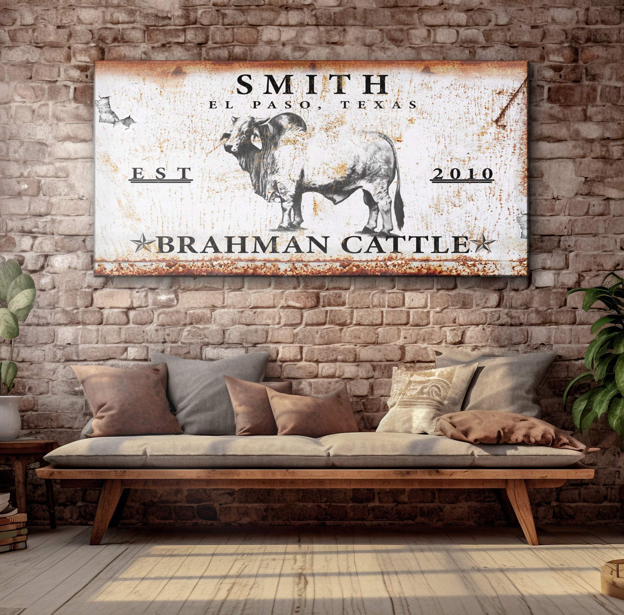 Brahman Cattle Sign - Tailored Canvases - Flyclothing LLC