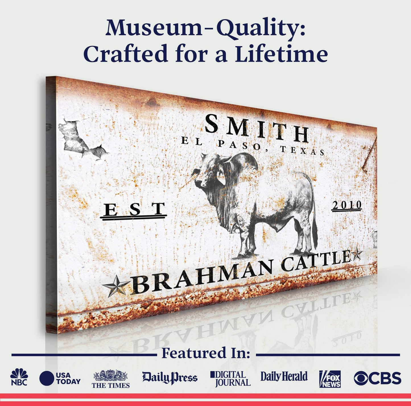 Brahman Cattle Sign - Tailored Canvases - Flyclothing LLC