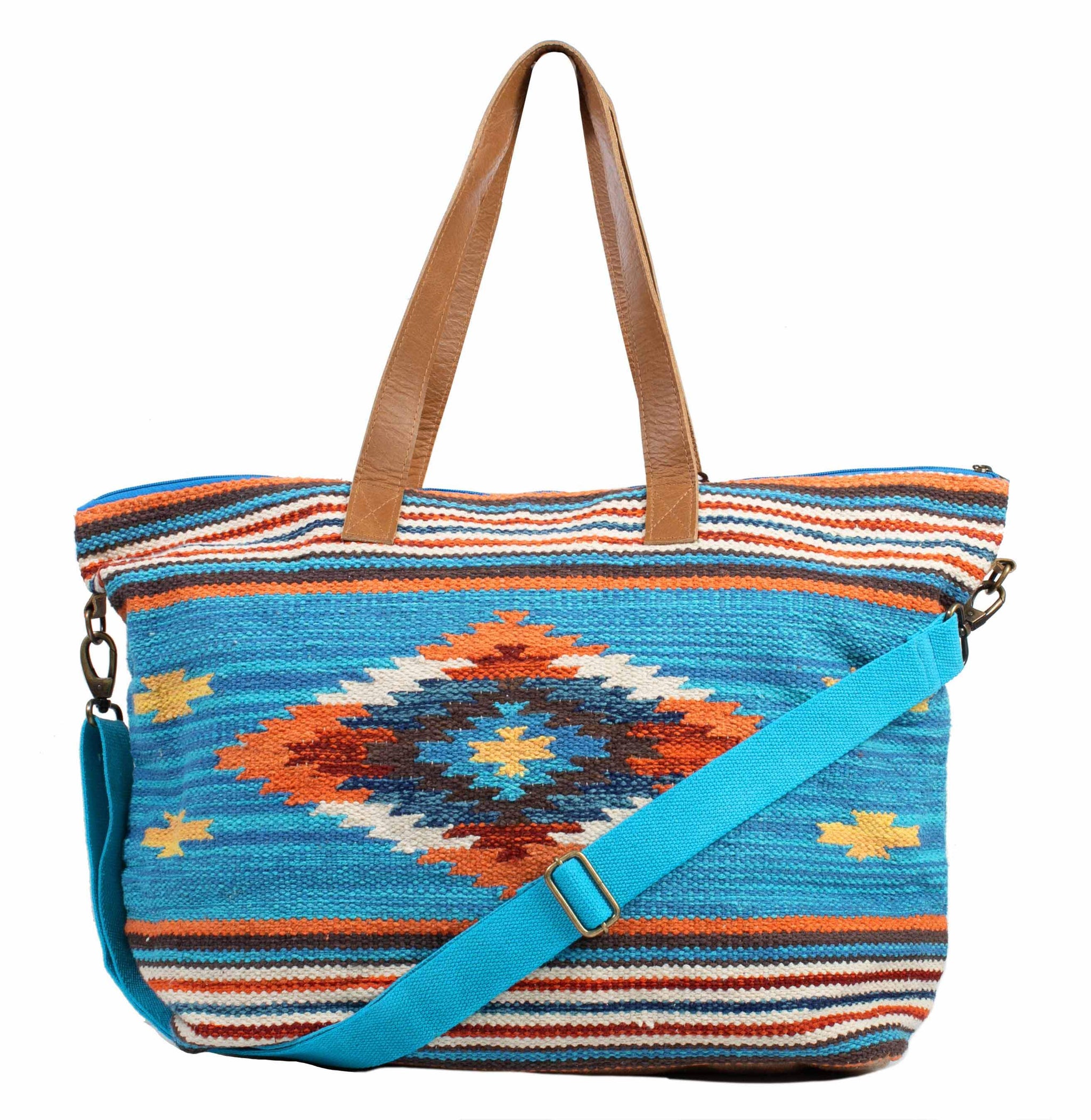 Handbags 95% cotton 5% leather Handbag Ladies handbag - Scully Leather - Flyclothing LLC